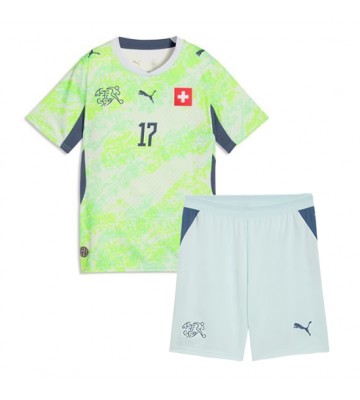 Schweiz Ruben Vargas #17 Udebanetrøje Børn VM 2026 Kortærmet (+ Korte bukser)